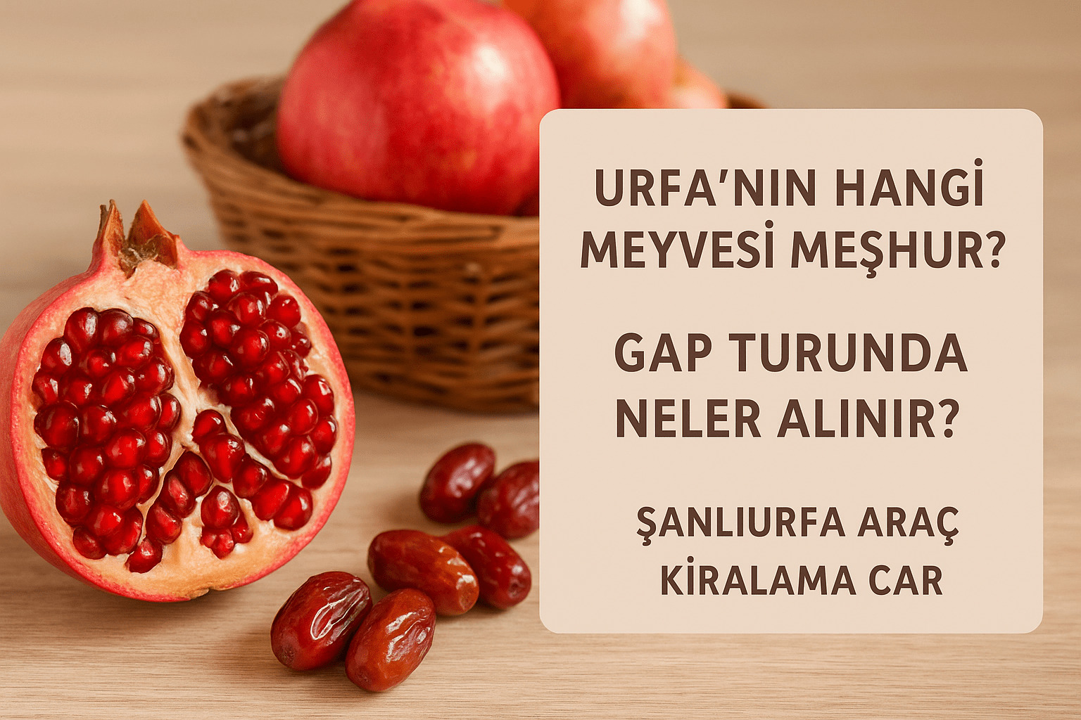 Urfa’nın Hangi Meyvesi Meşhur? GAP Turunda Neler Alınır?