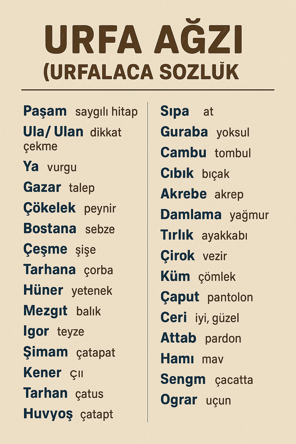 Urfa Ağzı (Urfa Şivesi): Tarih, Özellikler ve Günlük Kullanımdan Pazarlamaya Kadar Uygulamalar