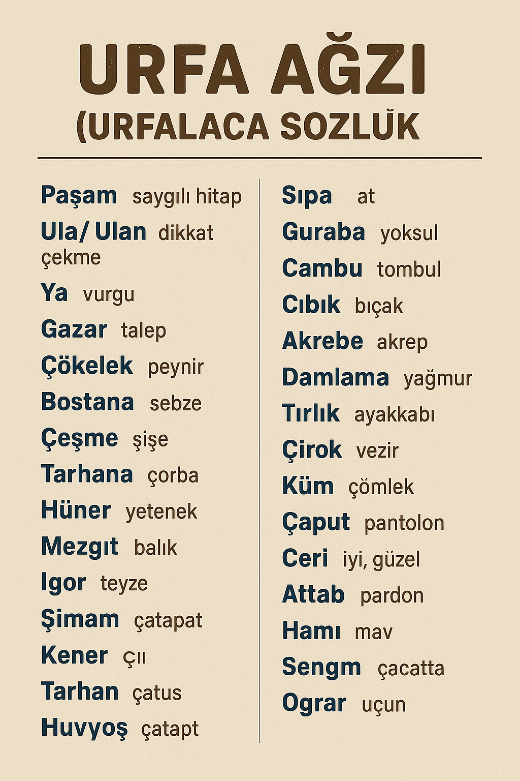 Urfa Ağzı (Urfa Şivesi): Tarih, Özellikler ve Günlük Kullanımdan Pazarlamaya Kadar Uygulamalar