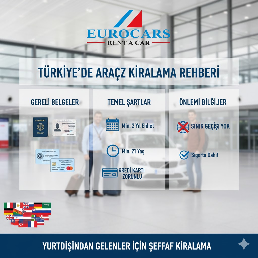 Yurtdışından Gelenler İçin Türkiye'de Araç Kiralama